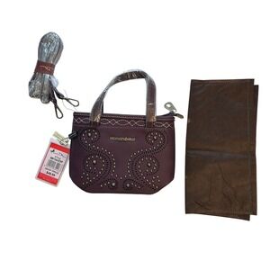Montana West Leather Purse Bag Studded Crossbody Dust Bag NWT Never Used
